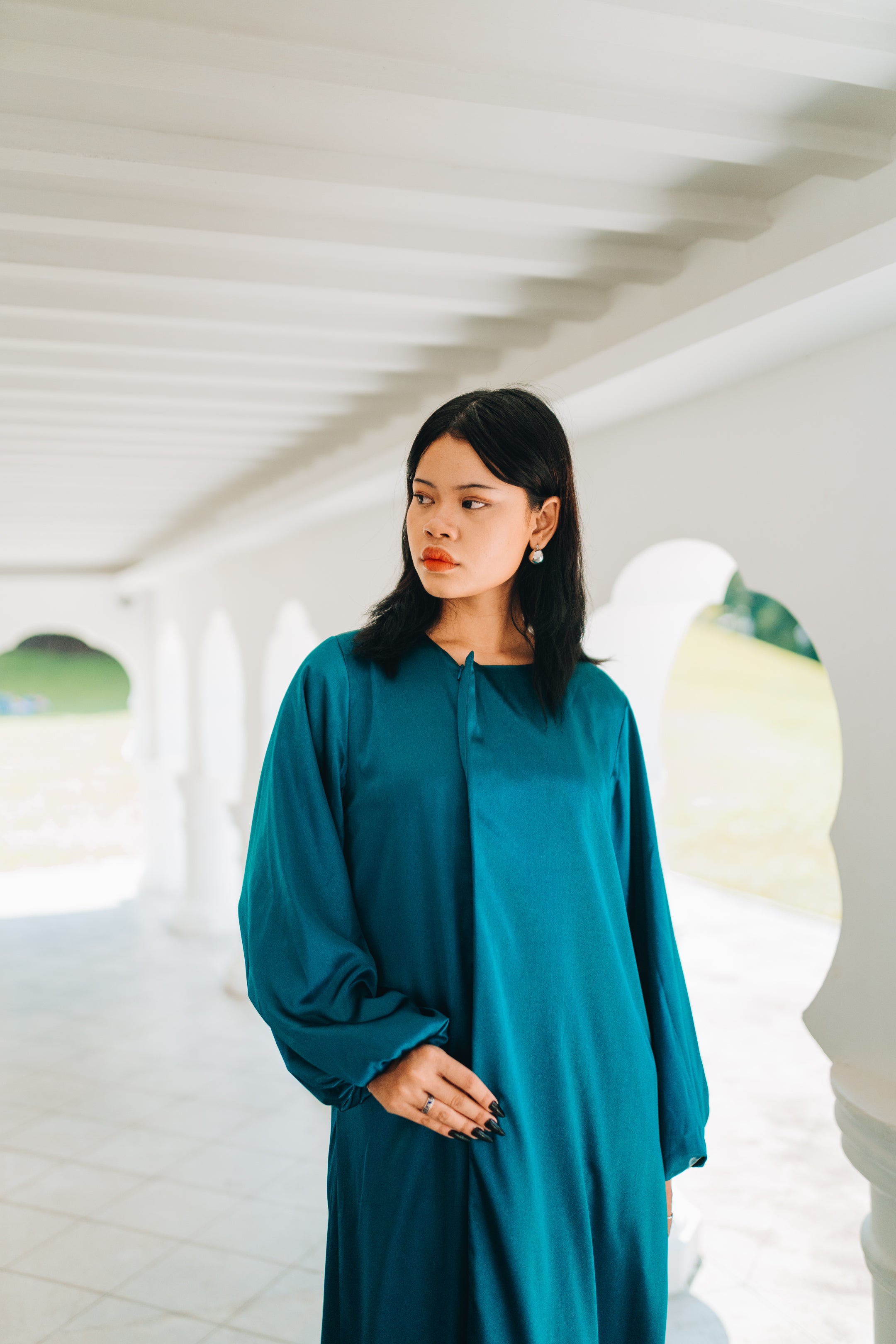 Bloom Dress in Teal